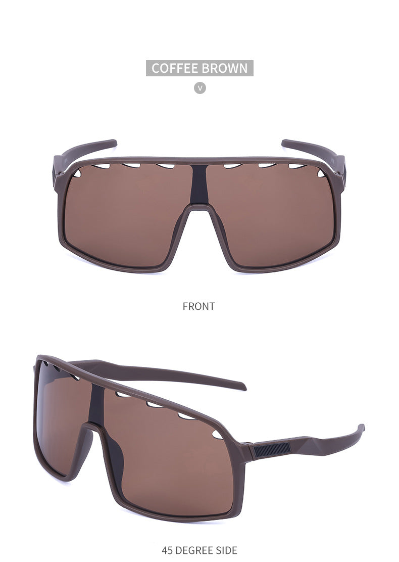 New Colorful Cycling Glasses for Men1998One-piece sunglasses European and American fashion outdoor sports sunglasses