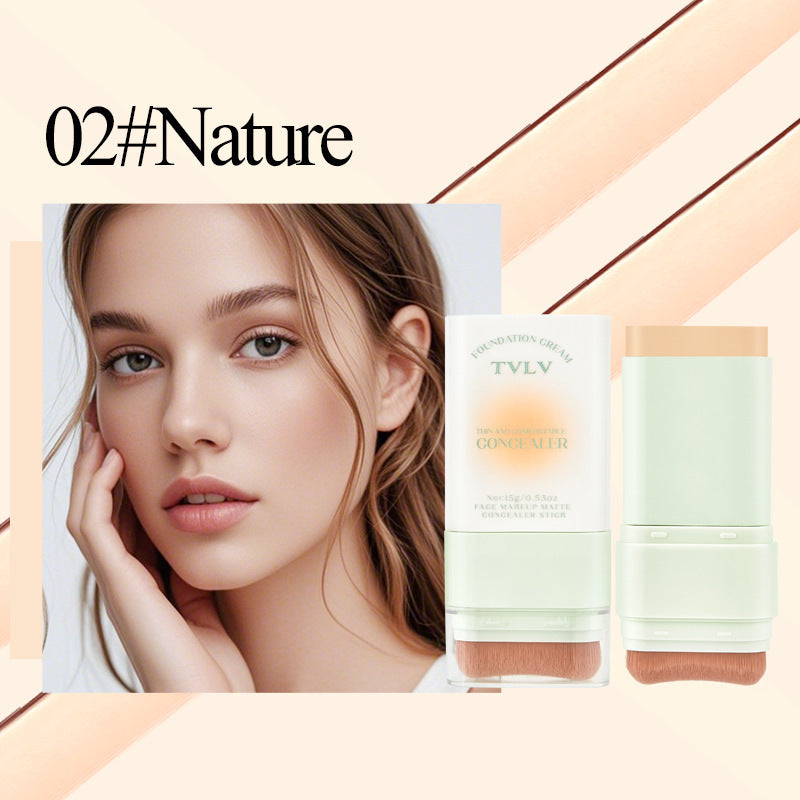 E-commerce Dropshipping Yellow Black Skin Foundation Double-ended Concealer Foundation Stick Waterproof Non-smudge Wholesale Cosmetics