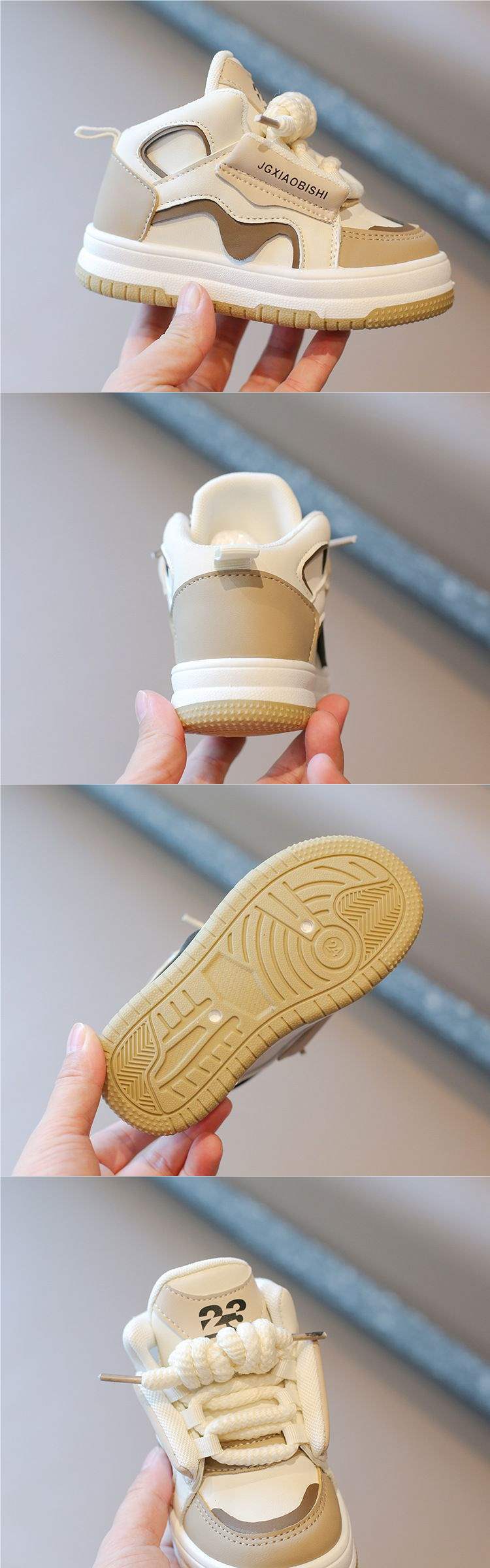 2025Spring Style Dad Shoes Children's Sports Shoes Boys' Casual Sneakers High-top Girls' Loafers Dopamine Kids' Shoes