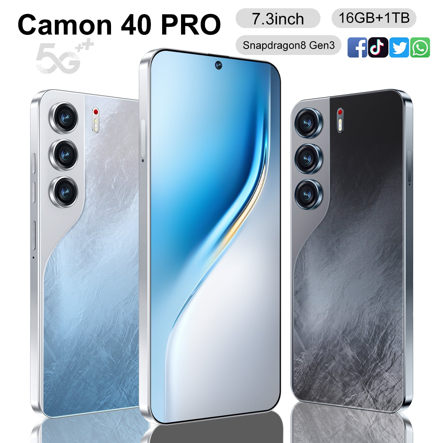 Mobile Phone Camon 40 Pro 7.0New Smart Android Phone Hot Selling List tk Delivery