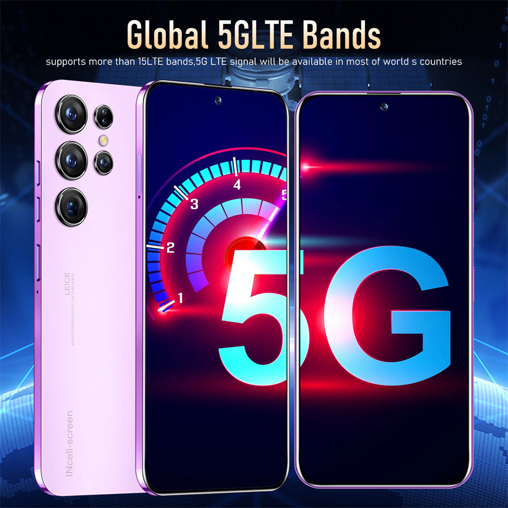 Mobile Phone S23+Ultra True4G Perforated Mesh7.380010,000 Pixels8+256G Super Large Screen