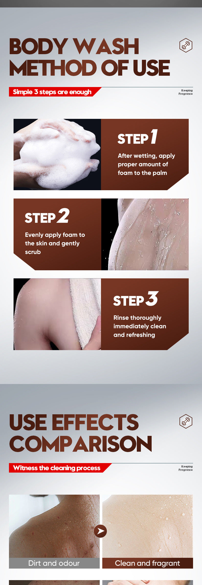 Full English Men's Ocean Refreshing Fragrance Shower Gel BIOAOUA  foreign trade wholesale of cleansing body wash