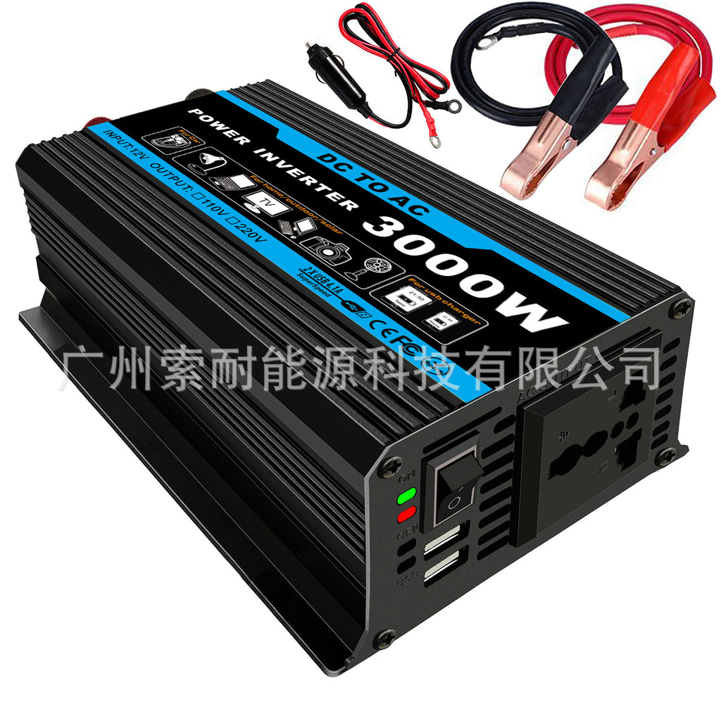 300W Car Converter Inverter Car Small Appliances12V Turn110V/220V Belt3.6A Double USB Mouth