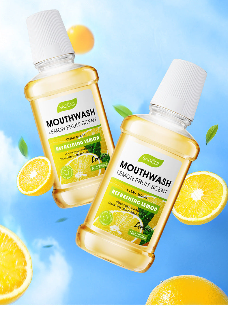 All English Mouthwash250ml  SADOER Peach Mint Lemon Oral Care  Foreign Trade Wholesale