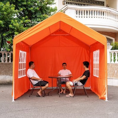 Night Market Stall Internet Celebrity Tent Courtyard Outdoor Foldable Advertising Rainproof Sunshade Four-Corner Umbrella Parking Shed