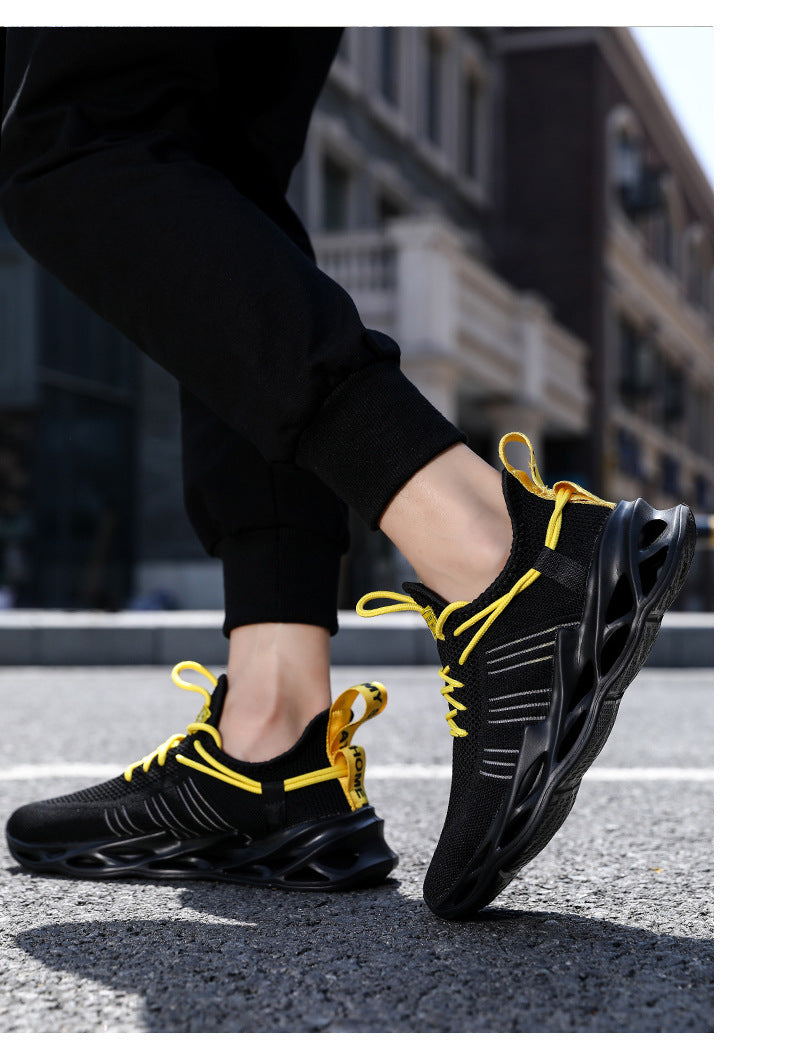 Summer Youth Coconut Shoes for Middle and High School Students, Breathable Mesh Blade Edge, Wear-resistant, Non-slip Sports Running Shoes, Casual Trendy Shoes