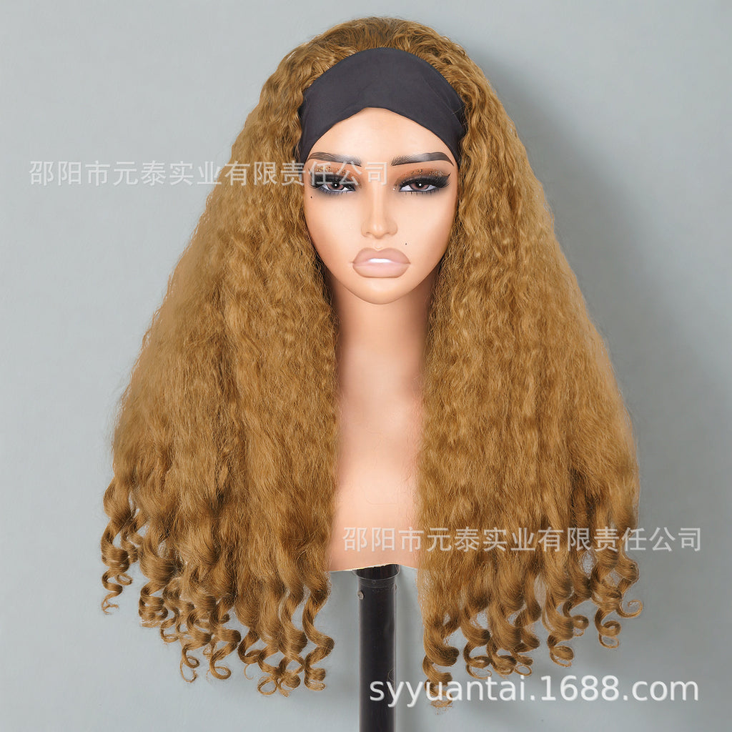 High Quality Multi Color Afro Curly Wigs With Headbang