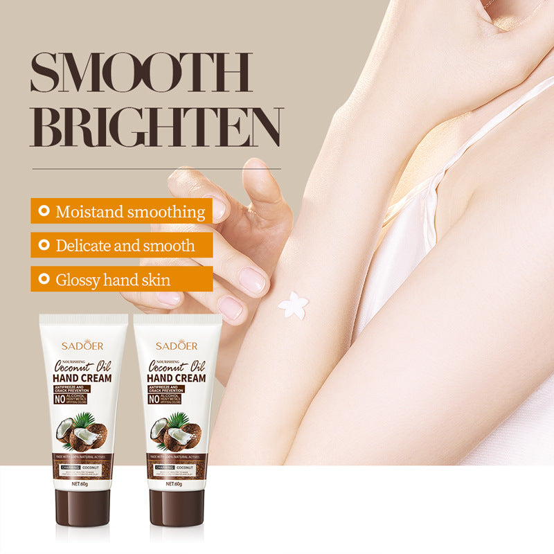 Full English Coconut Hand Cream SADOER Hydrating, moisturizing, anti-chapping, nourishing hand cream for  foreign trade wholesale