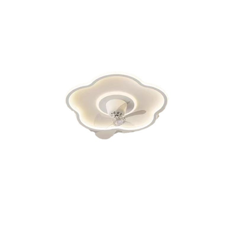 Bedroom fan light integrated modern minimalist2025New style ceiling fan light for children's room and dining room