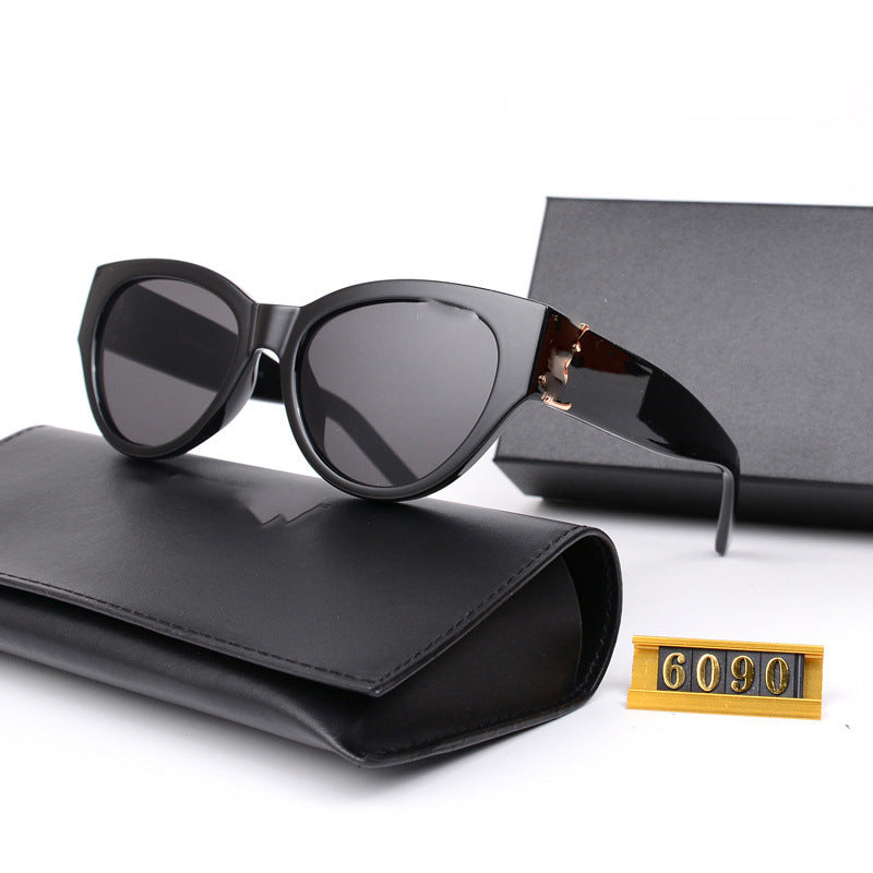 Park Caiying ROSE Same Style Sunglasses Versatile Fashionable Trendy Personality Street Style Sunglasses Wholesale6090