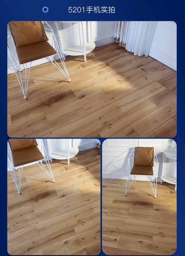 In-stock Solid Oak Flooring from Source Scar Modification Hand Scratch Pattern Original Wood Floor Solid Wood with Dragon Bone Design