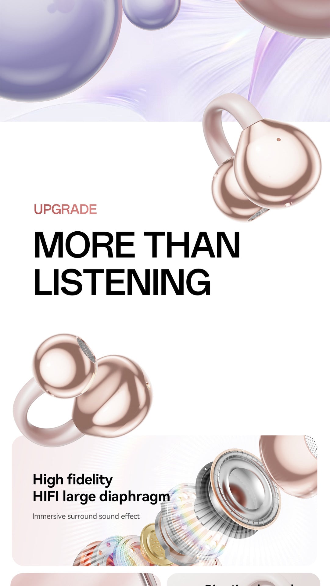 New E-commerce Model M106Simple Heart Long Battery Life High Appearance Mini Bag Style Wireless Bluetooth Earphones