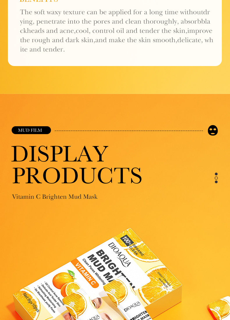 Cleansing Mask BIOAOUA Cucumber Pore Cleansing Smear-On Portable Mud Mask  Foreign Trade Wholesale