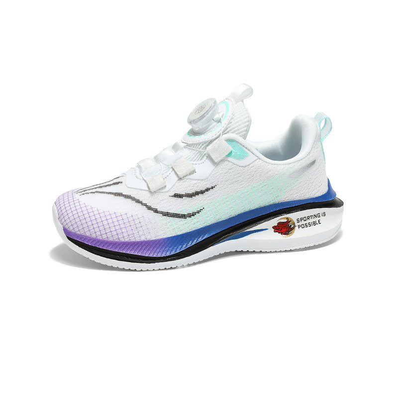 Red Rabbit7Boys' Lightweight Non-Slip Sports Shoes New Spring and Autumn Children's Casual Running Shoes Mesh Breathable Girls' Shoes