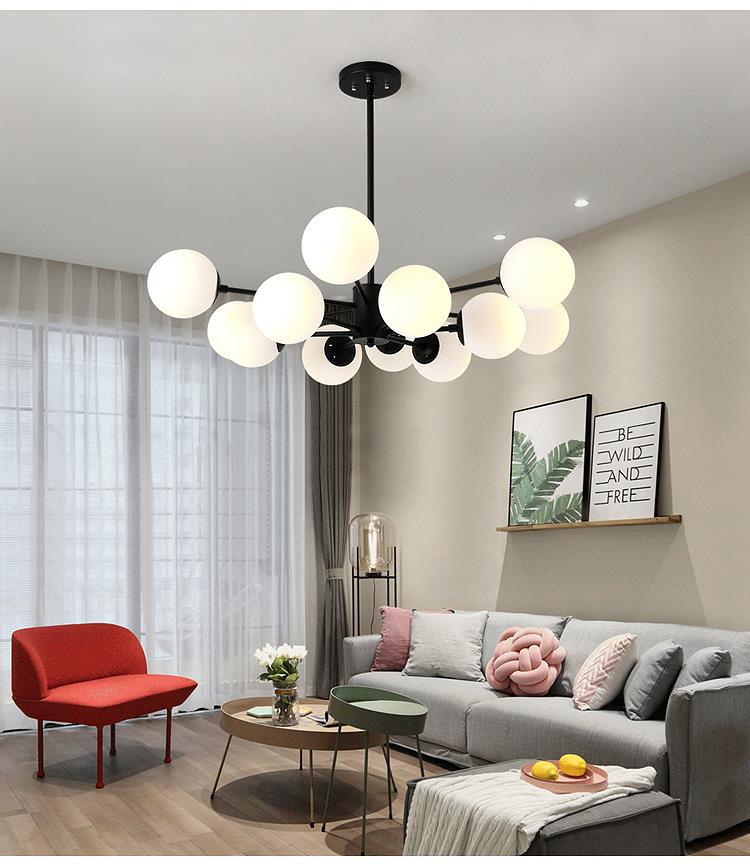Magic Bean Pendant Light Nordic Dining Room Light Modern Simple Room Master Bedroom Light Creative Living Room Light Elegant Home Wholesale