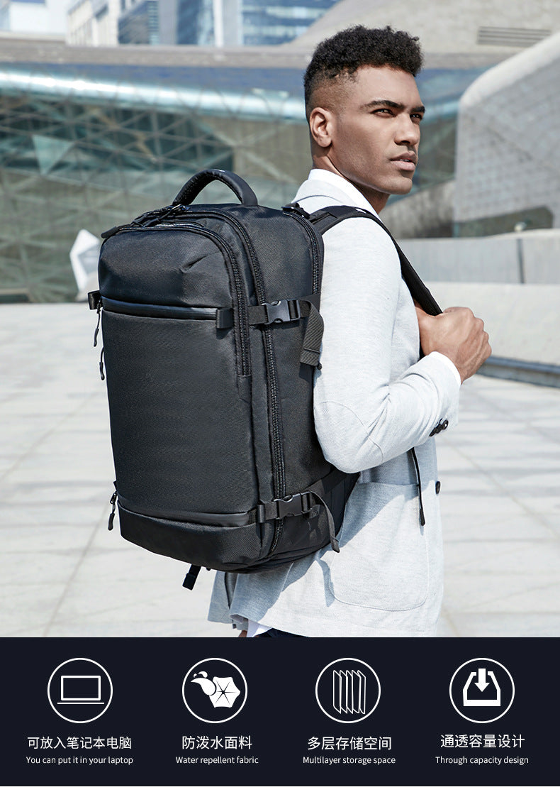 ozuko Men's Backpack Business Travel Computer Bag Outdoor Multifunctional Commuting Backpack Waterproof