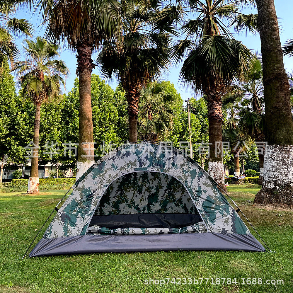 Camouflage Tent Outdoor Camping Training Camping Setup Tent2People Tent Leisure Equipment Export