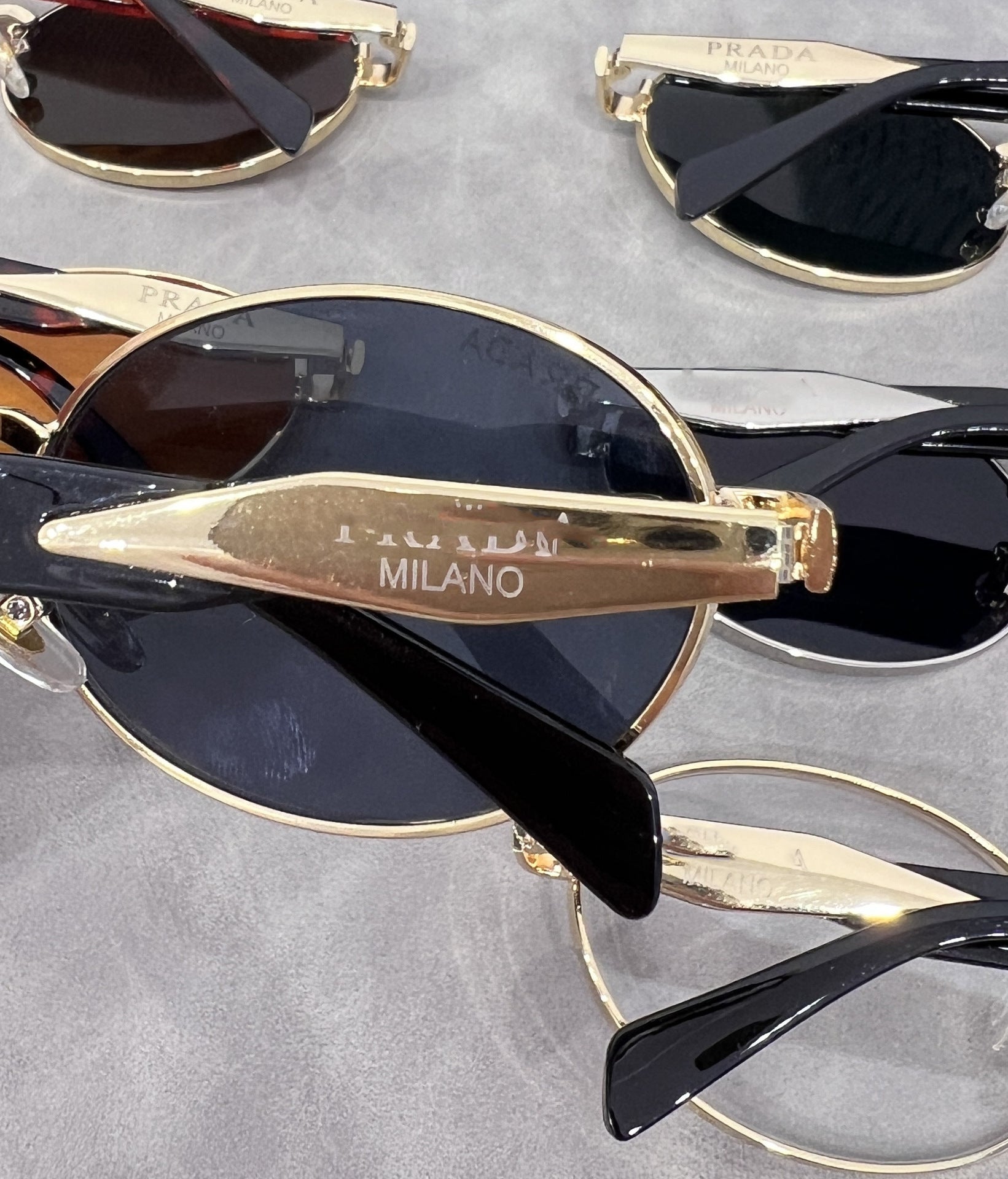 2024New Year P Home Metal Sunglasses Men and Women Fashion Anti-UV Sunglasses High-end Sunglasses