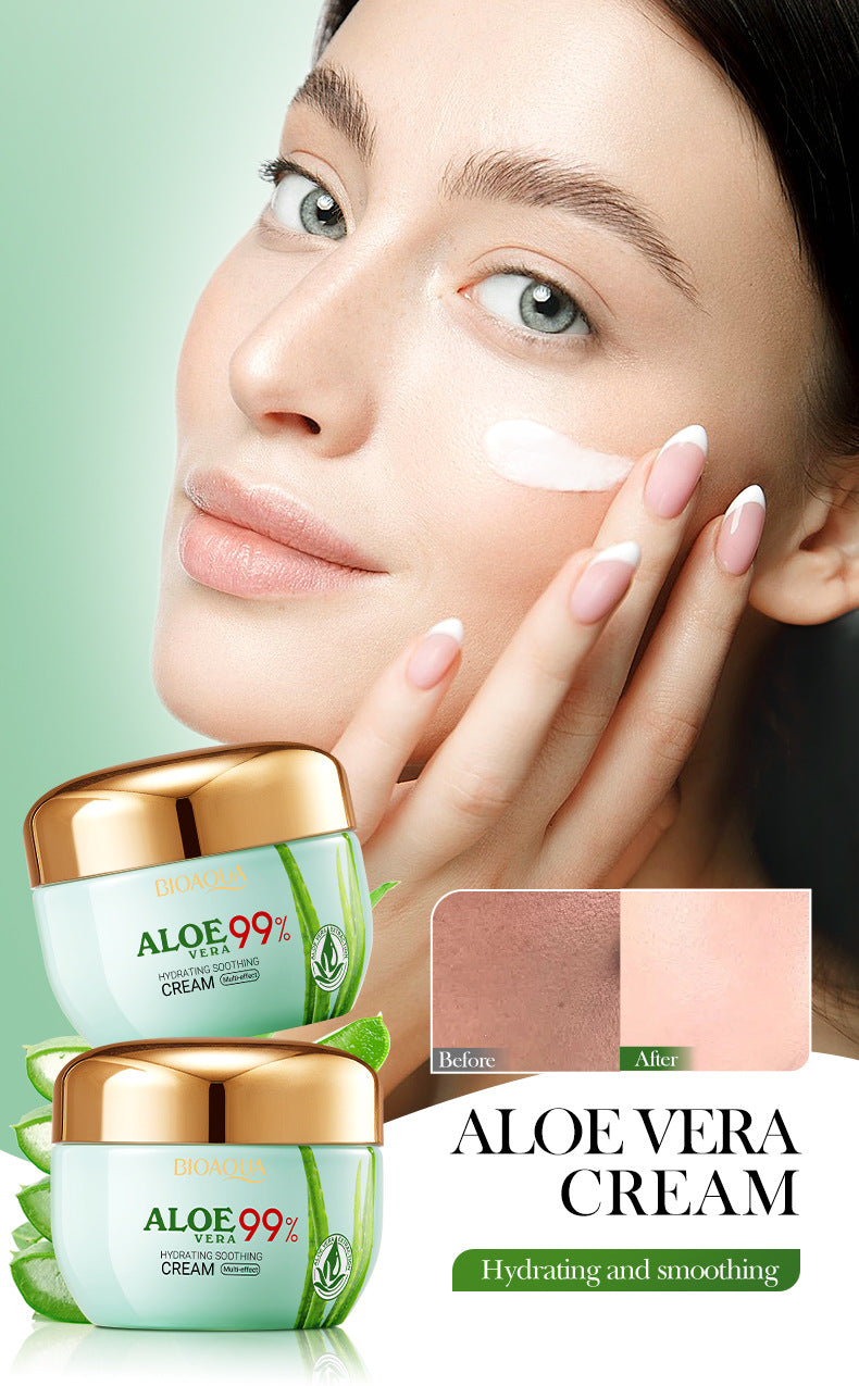 Aloe Vera Face Cream50g BIOAOUA Hydrating, soothing, and nourishing skin moisturizing cream for  foreign trade wholesale