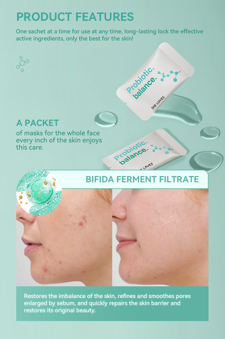 Probiotic Hydrating Mask Set for Moisturizing, Stabilizing, Repairing, Seasonal Changes, Night Recovery, and Soothing