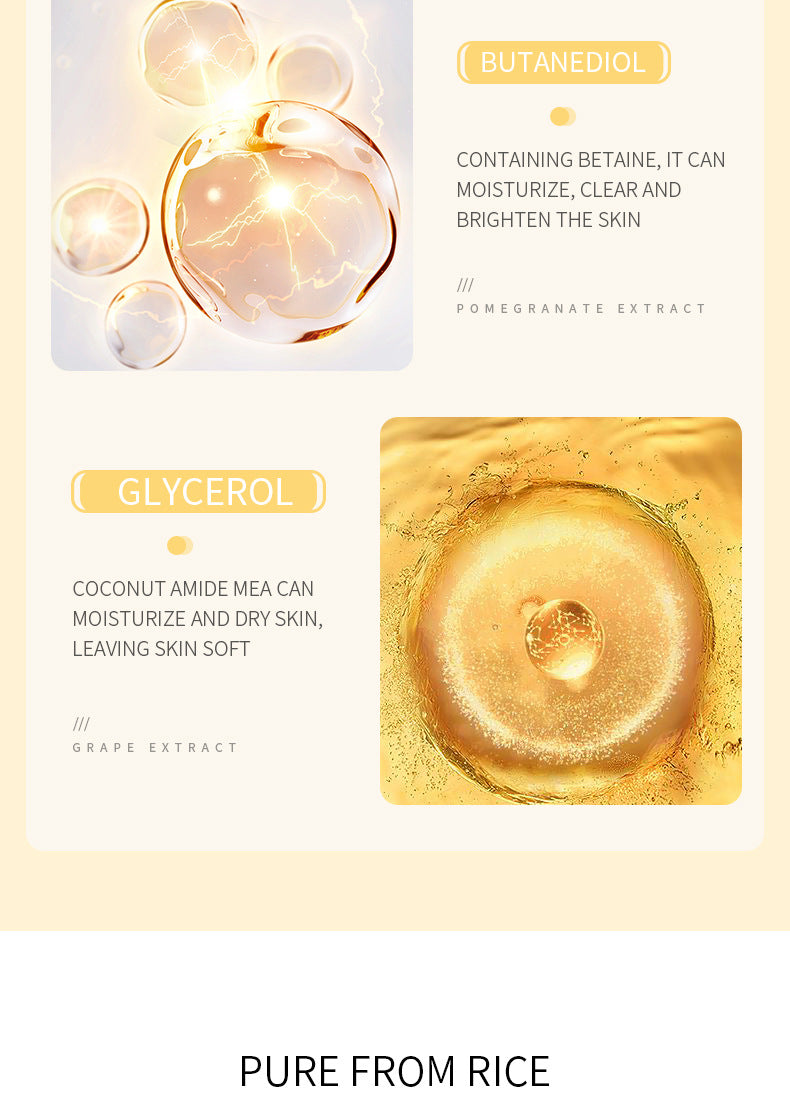 Rice Puree Facial Cleanser100g BIOAOUA Cleansing, Moisturizing, and Hydrating Export Cross-Border Manufacturer Wholesale