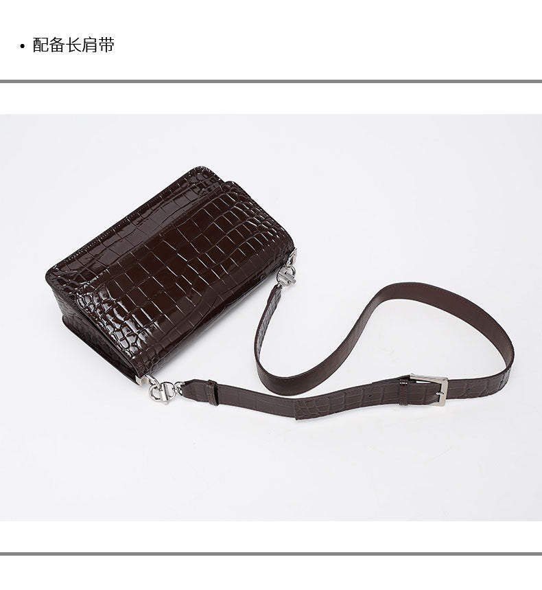 European and American Retro Trend Underarm Women's Bag Crocodile Pattern Single Shoulder Bag Versatile Fashion Crossbody Women's Bag