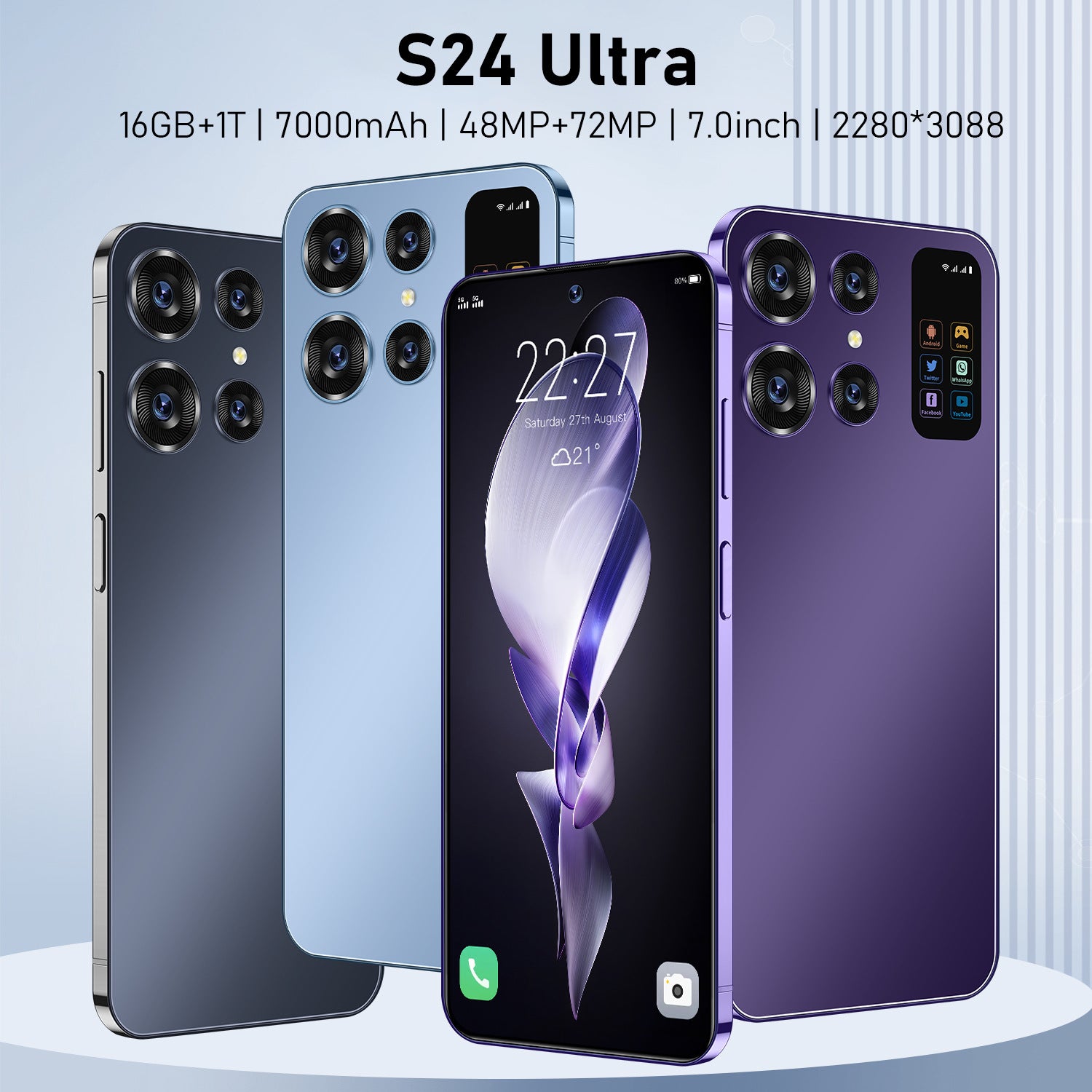 Spot Goods S24Ultra Mobile Phone16+1TB Large Memory4G All-in-One Factory Smartphone