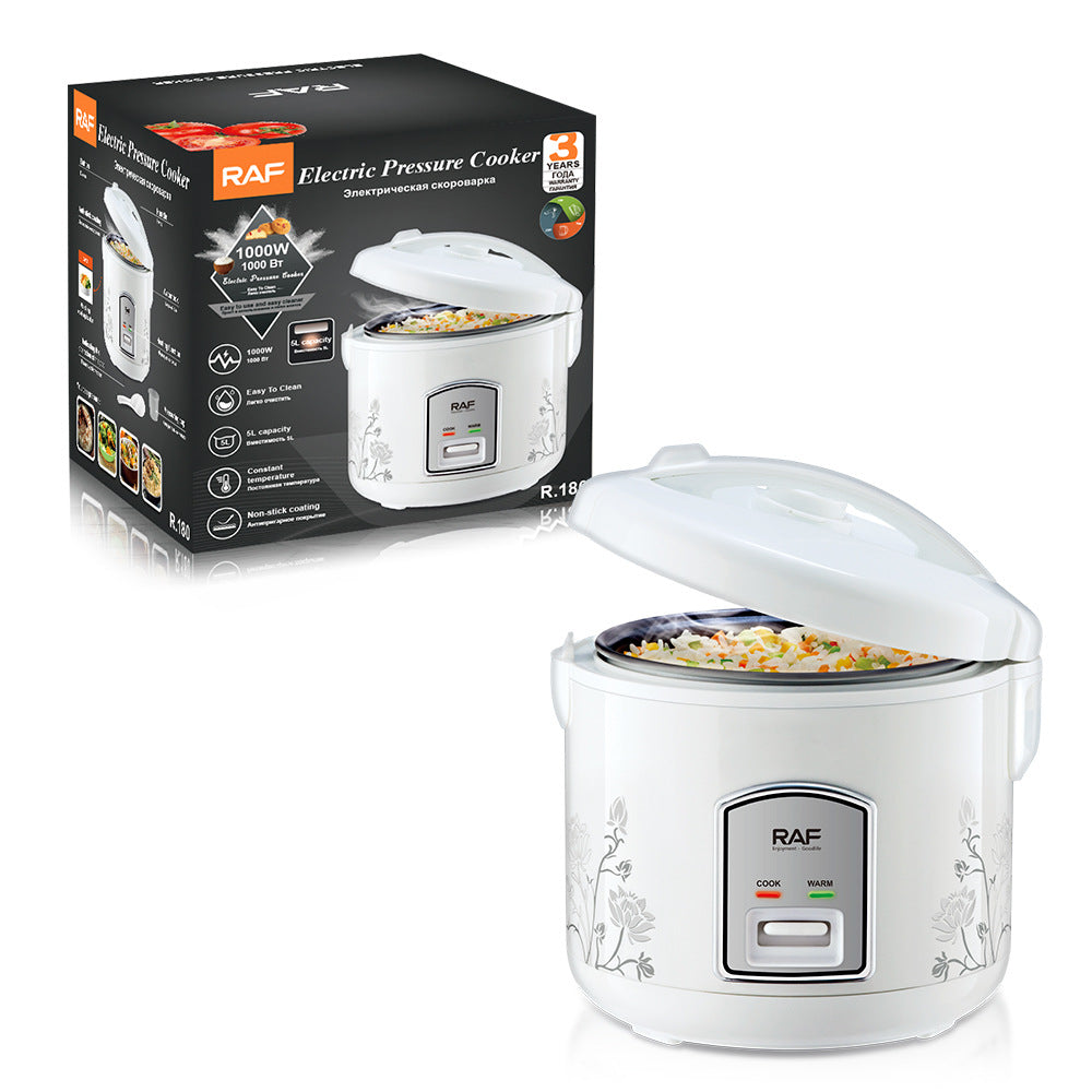RAF European Standard Rice Cooker Smart5L Fully Automatic Health-Preserving Household Stainless Steel Rice Cooker Multi-Functional R.180