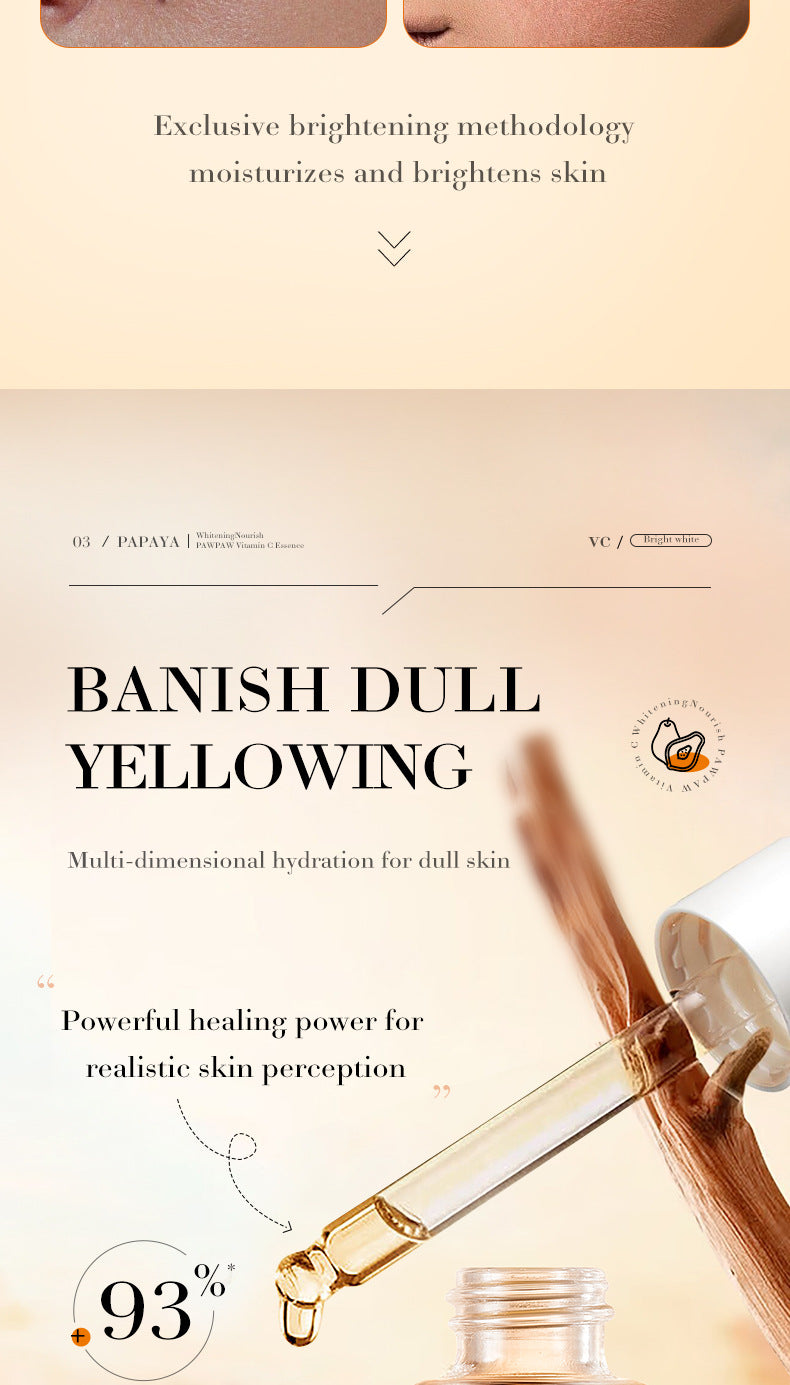 Papaya Vitamin C Essence30ml BIOAOUA Moisturizing and Hydrating Wholesale for Cross-Border Trade