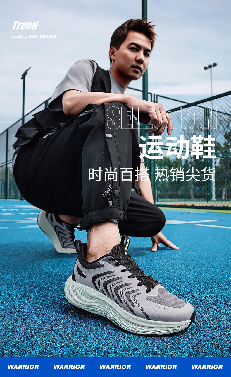 2025New Men's Shoes Lightweight Running Soft Sole Breathable Non-Slip Odor-Resistant Men's Mesh Outdoor Casual Shoes Sports Shoes