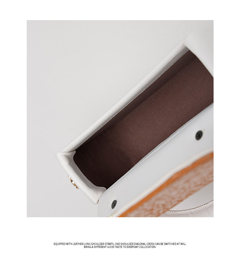 Women's Crossbody Bag Versatile Summer Small Square Bag2024New textured shoulder bag niche handbag