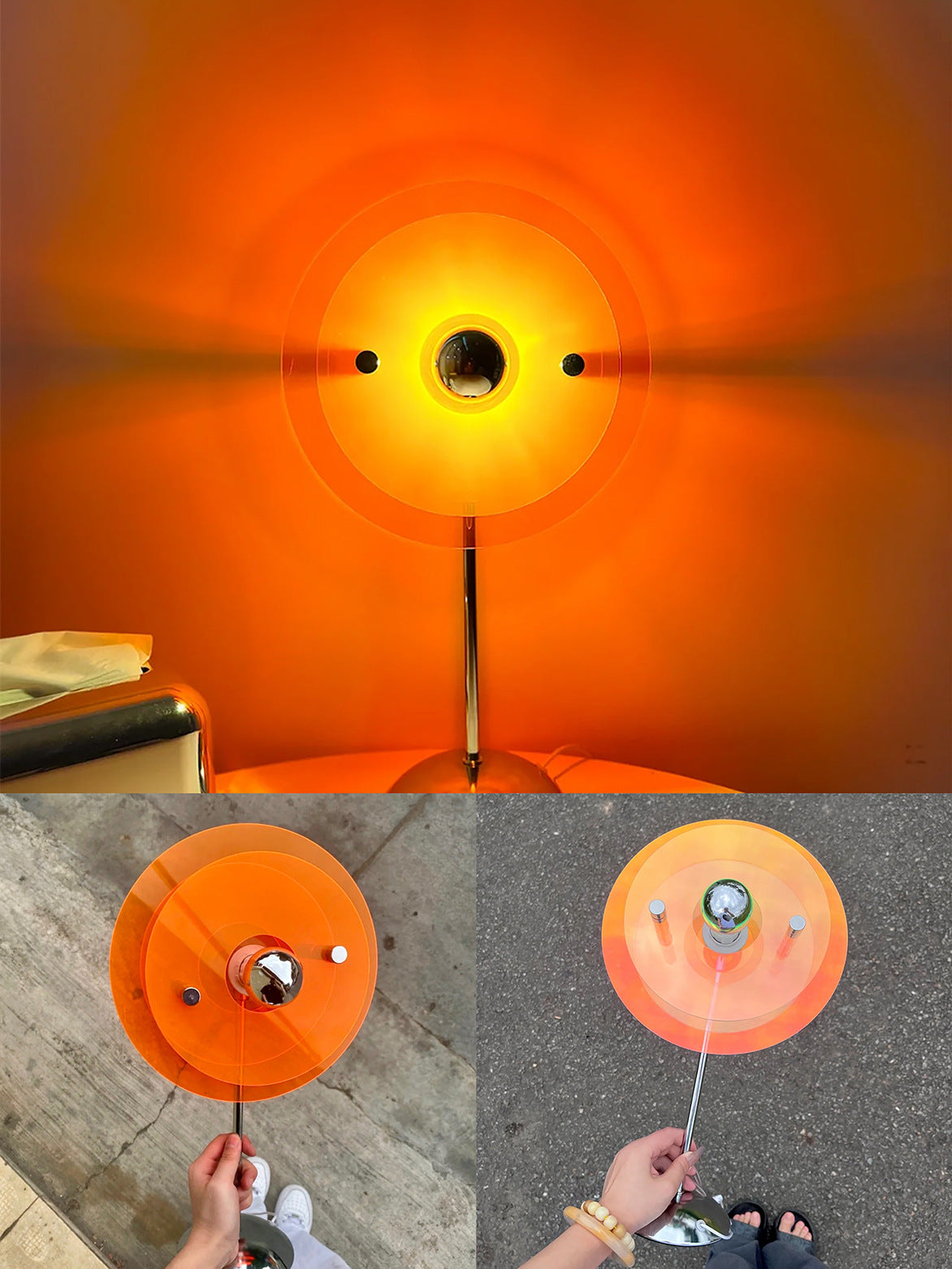 Romantic Love Bauhaus Table Lamp USB Plug-in Internet Celebrity Table Lamp Atmosphere Floor Lamp Projection Lamp Heart Lamp