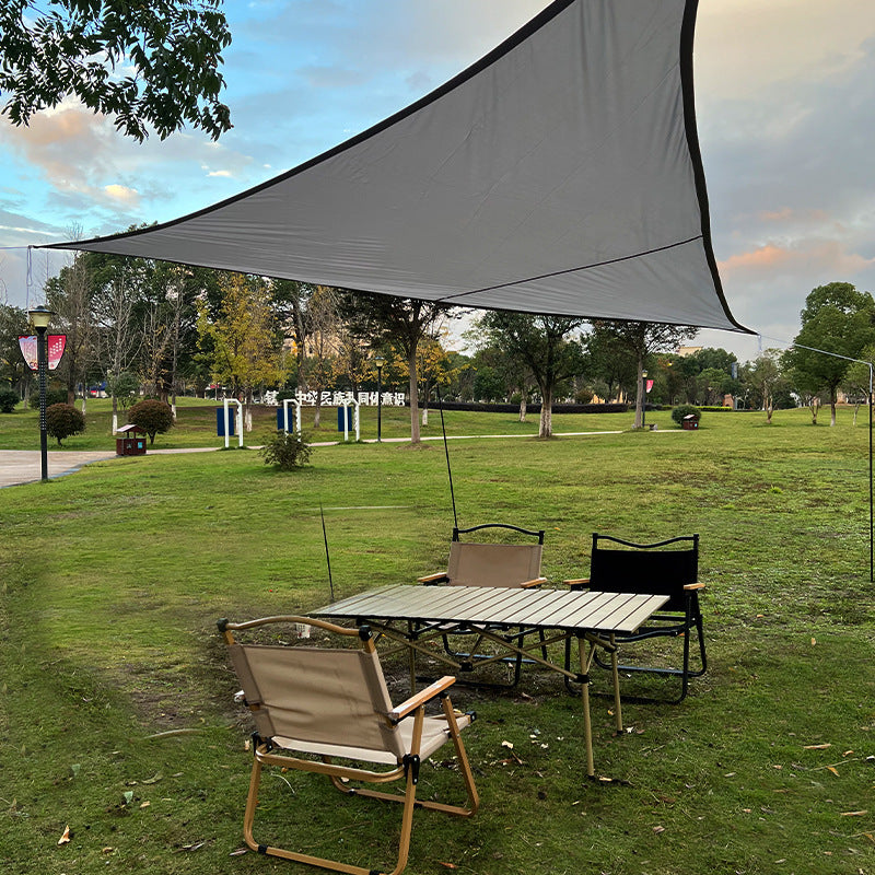 210D Sunshade Sail Camping Sun Protection Triangle Canopy Courtyard Garden Sun Protection Triangle Canopy Beach Sun Protection Sunshade Sail