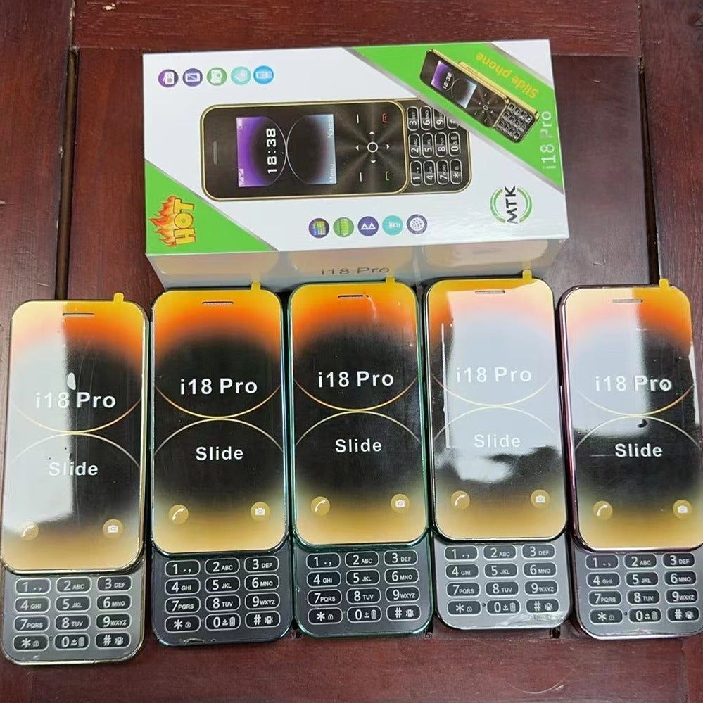 Slide Function Phone Flip Elderly Button Phone Pocket Women's Personalized Phone Backup Phone