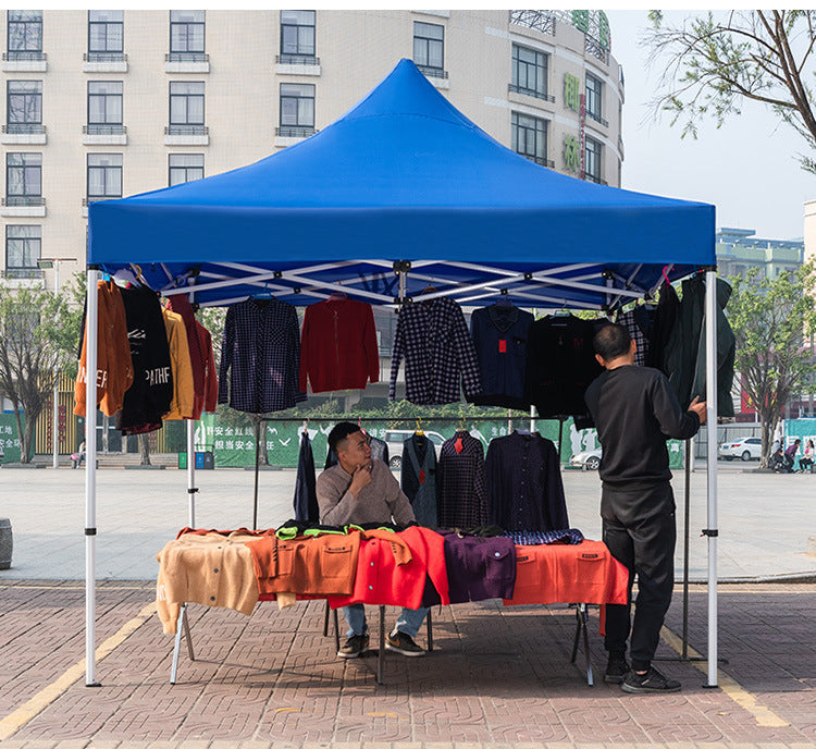 Four-corner Rainproof Tent Four-legged Thickened Advertising Canopy Large Umbrella Outdoor Stall Sunshade Foldable Rain Cover Wholesale