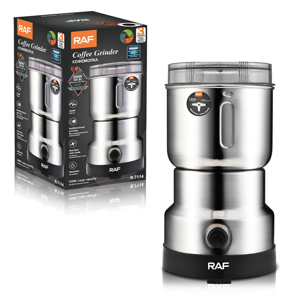 RAF Electric Bean Grinder Dry Grinder Lightweight Household Grinding Cup Portable Coffee Bean Grinder R.7114