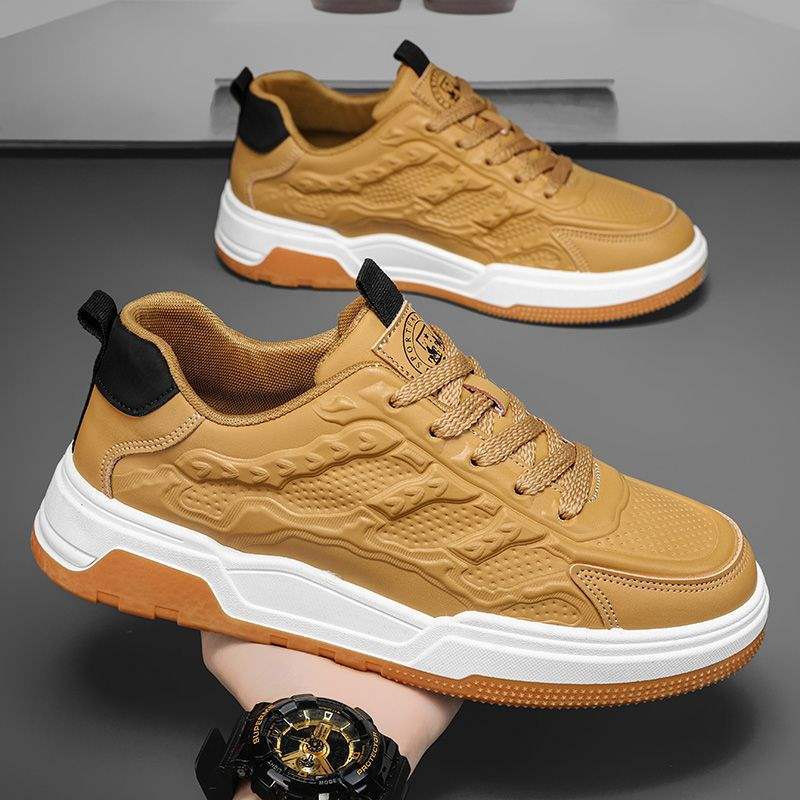 Paul2025Campus New Spring Summer Breathable Trendy White Sneakers Casual Height-Increasing Sports Shoes Board Shoes