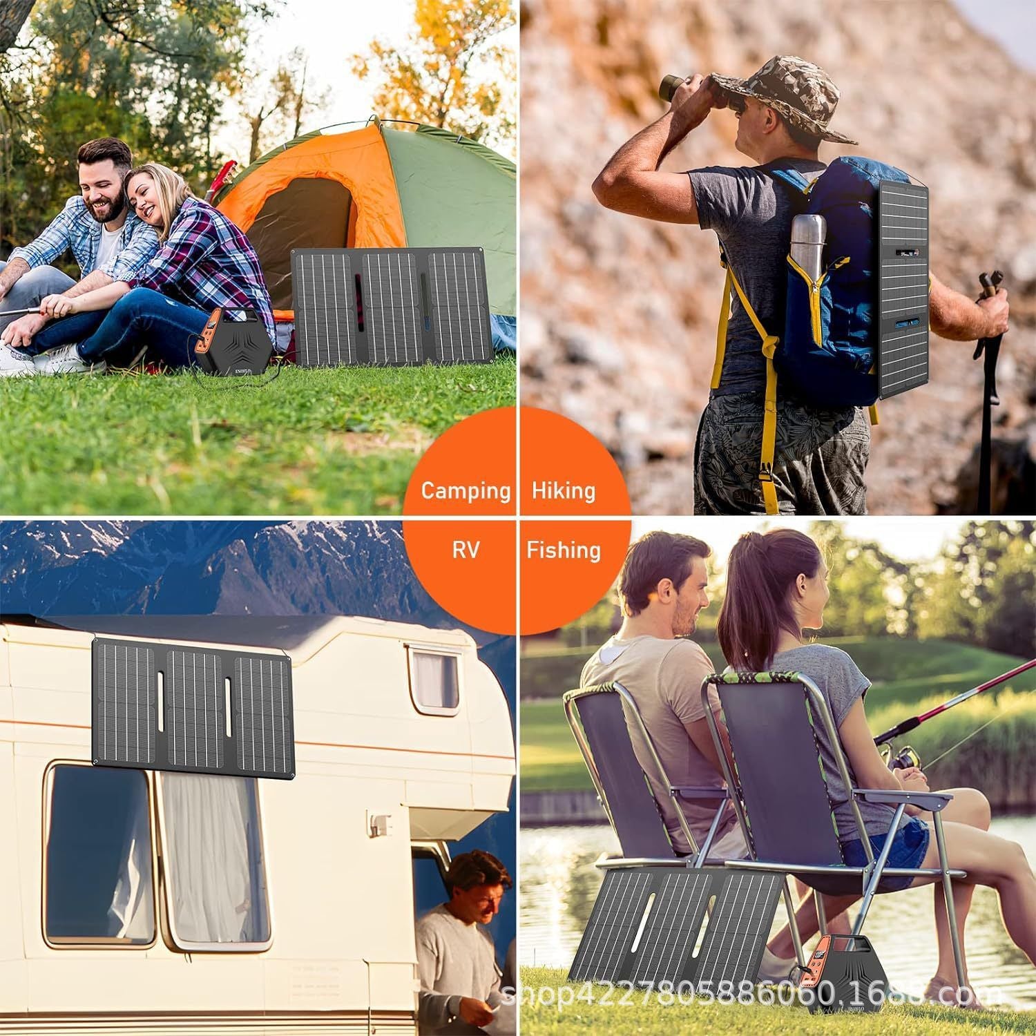 Exclusive Supply30W Outdoor Solar Folding Panel High Efficiency Charger Monocrystalline Silicon Solar Cell