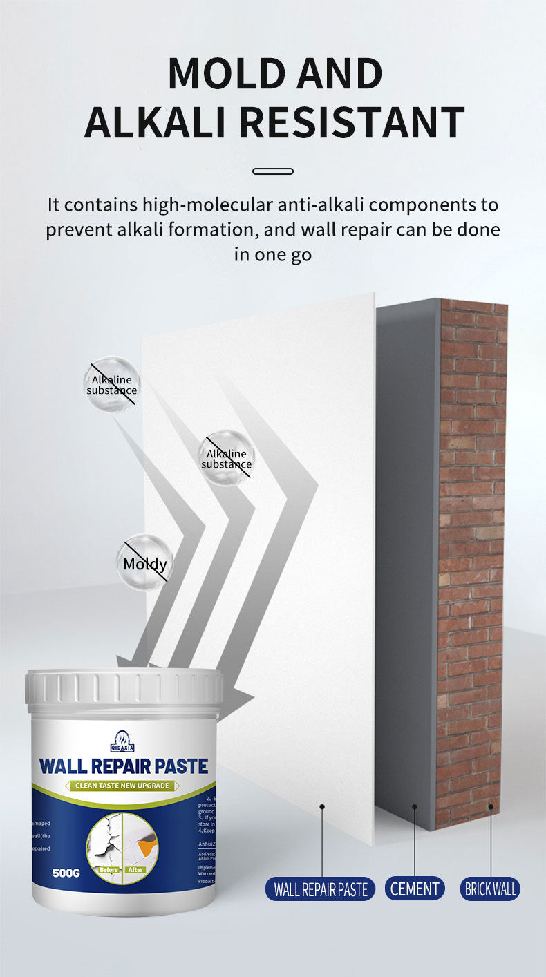 Wall Repair Paste for Repairing Wall Holes and Peeling, Household Putty Paste for Cracks and Nail Holes, White Wall Paste for Wall Repair