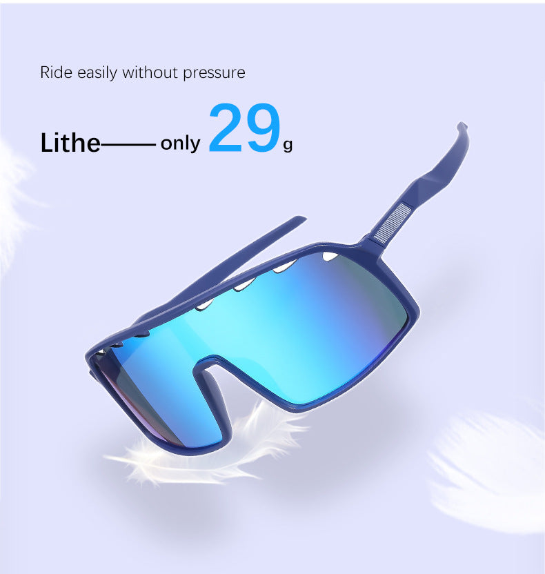 New Colorful Cycling Glasses for Men1998One-piece sunglasses European and American fashion outdoor sports sunglasses