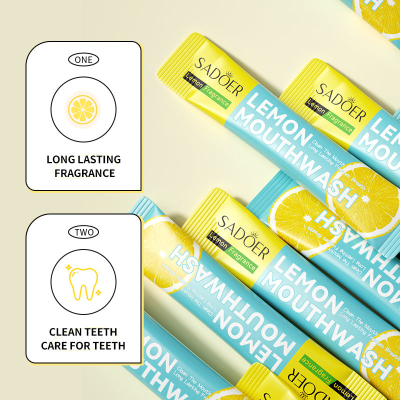 H Full English Mouthwash Box Set SADOER Disposable Portable Oral Cleaning  Wholesale