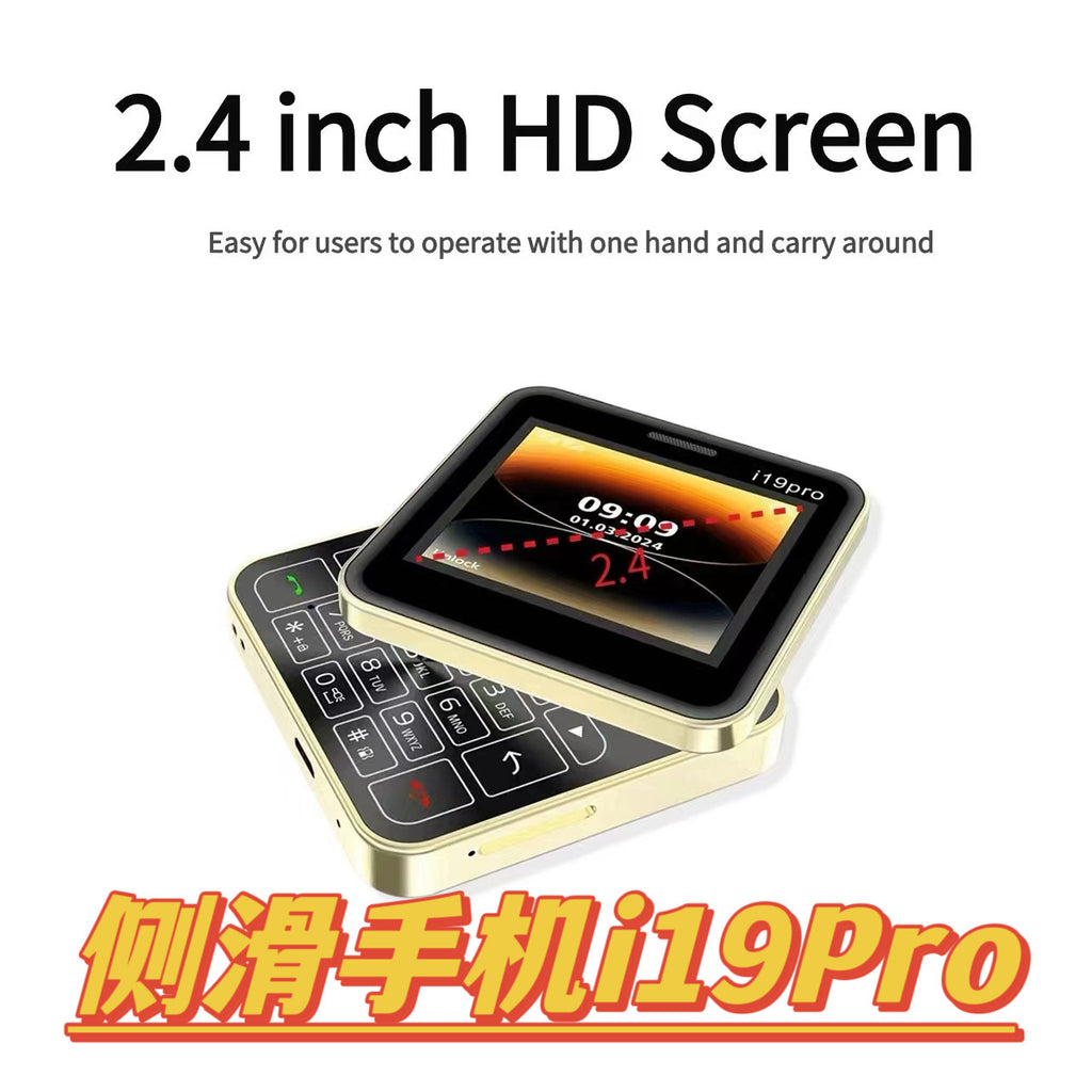 Mini Rotary Function button phonei19pro Rotate180Mini Phone
