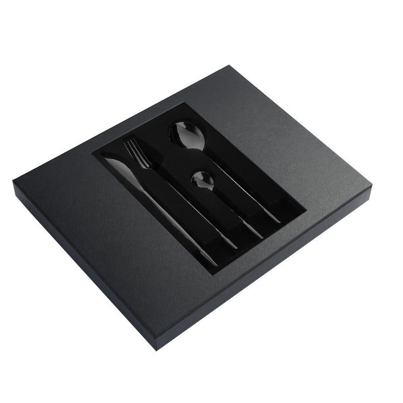 1010Stainless Steel Tableware24Set of Western Cuisine6Steak Knife and Fork Gift Set