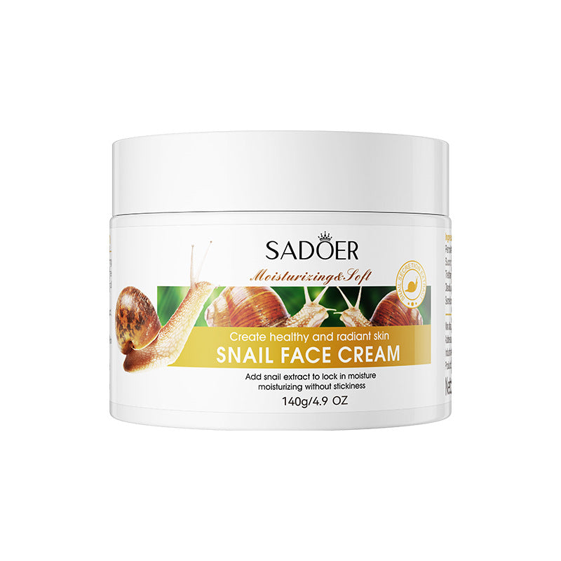 Snail Cream140g SADOER Hydrating Moisturizing and Nourishing Skin Rejuvenation Cross-Border Foreign Trade Live Wholesale