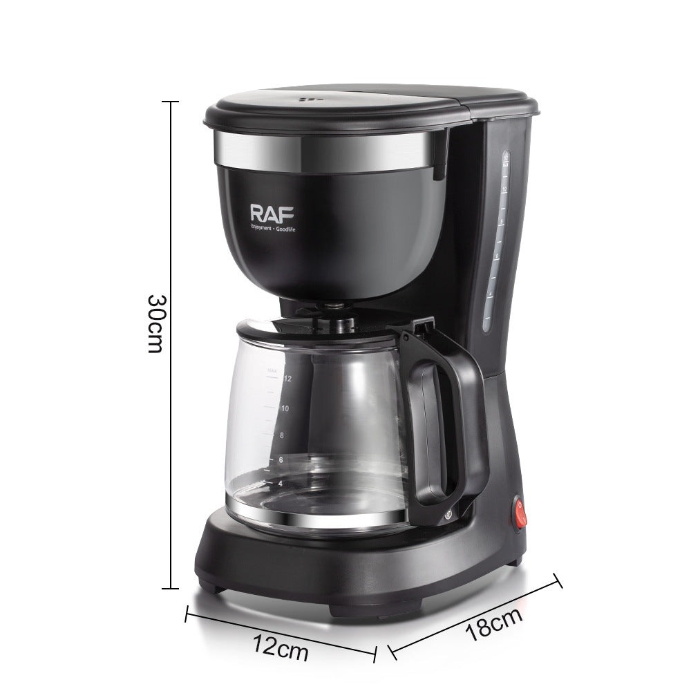 European Standard Coffee Machine for Home Use, Fully Automatic Drip Coffee Maker, Drip Filter, Insulated American Tea Maker, Office Tea Brewing Machine