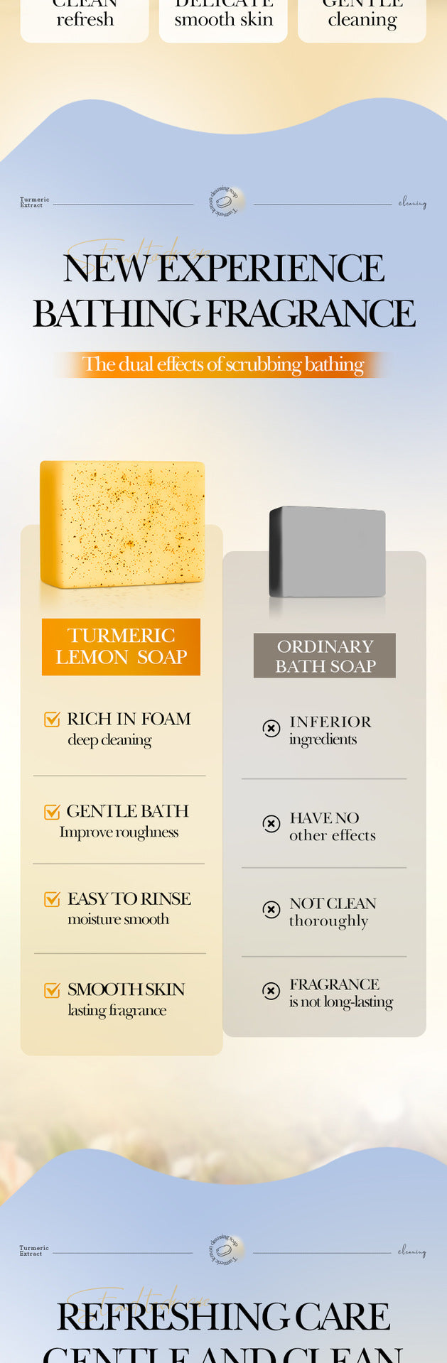 Turmeric Lemon Purifying Soap100g Clean Body Handmade Soap Export Manufacturer Wholesale