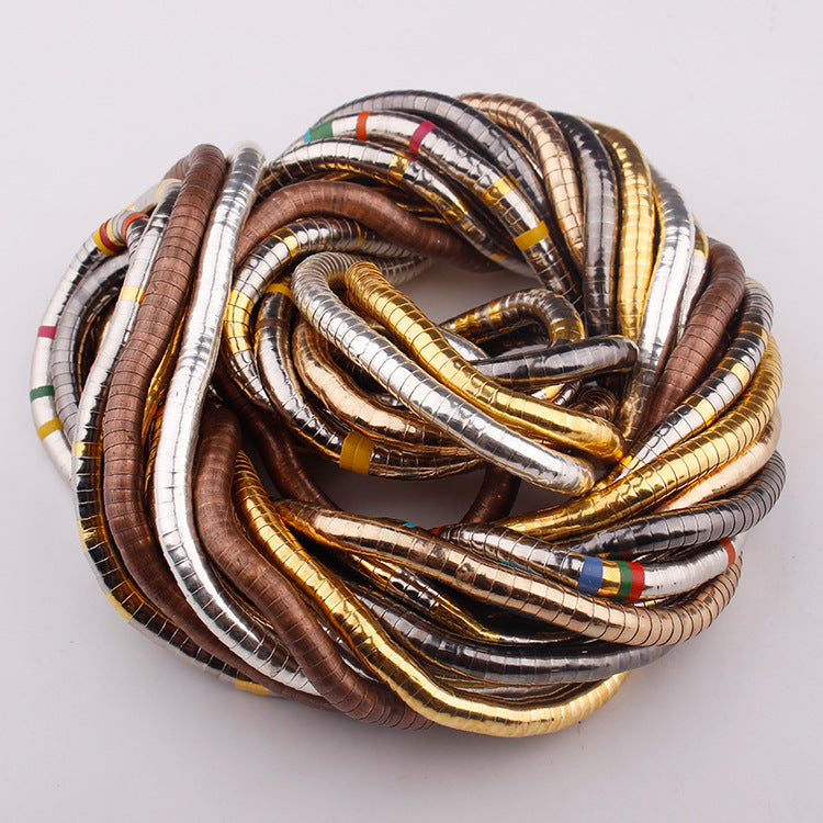 New Women's Snake Bone Chain Casual Style Choker Snake Year Necklace Minimalist Style High-end Snake Shape Necklace