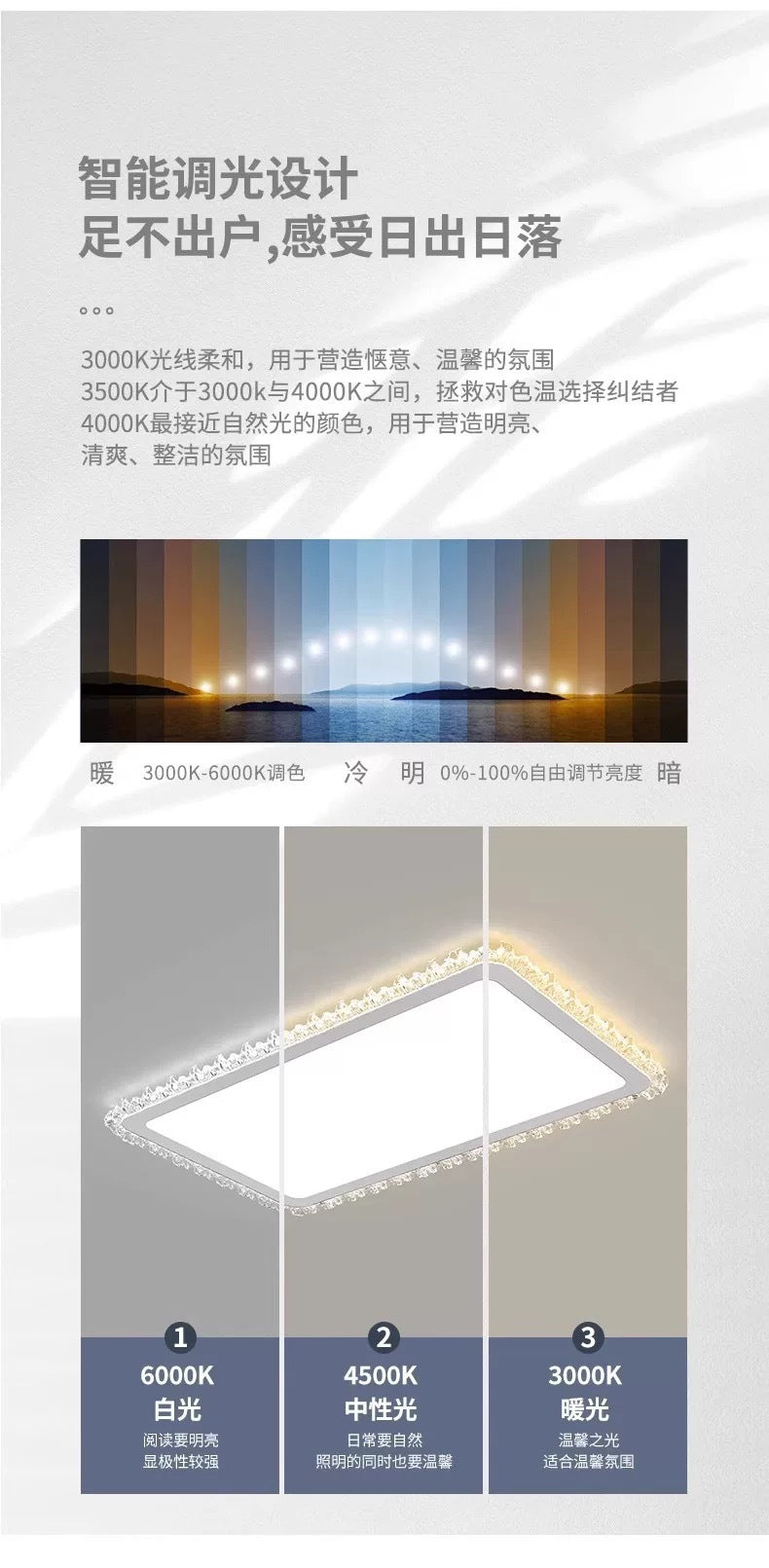 Light Luxury Living Room Ceiling Lamp2025New Year's Crystal Lamp High-end Bedroom Main Lamp Round led Eye Protection Lighting