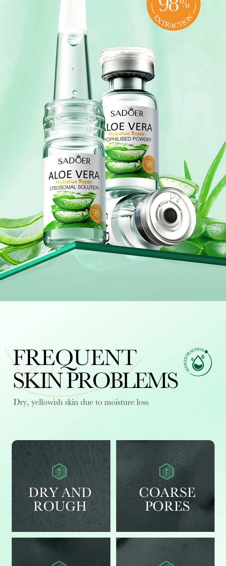 Cross-border Freeze-Dried Powder Combination Hydrating Moisturizing Skin Rejuvenation Nourishing Skin Freeze-Dried Powder Set Export Manufacturer Wholesale