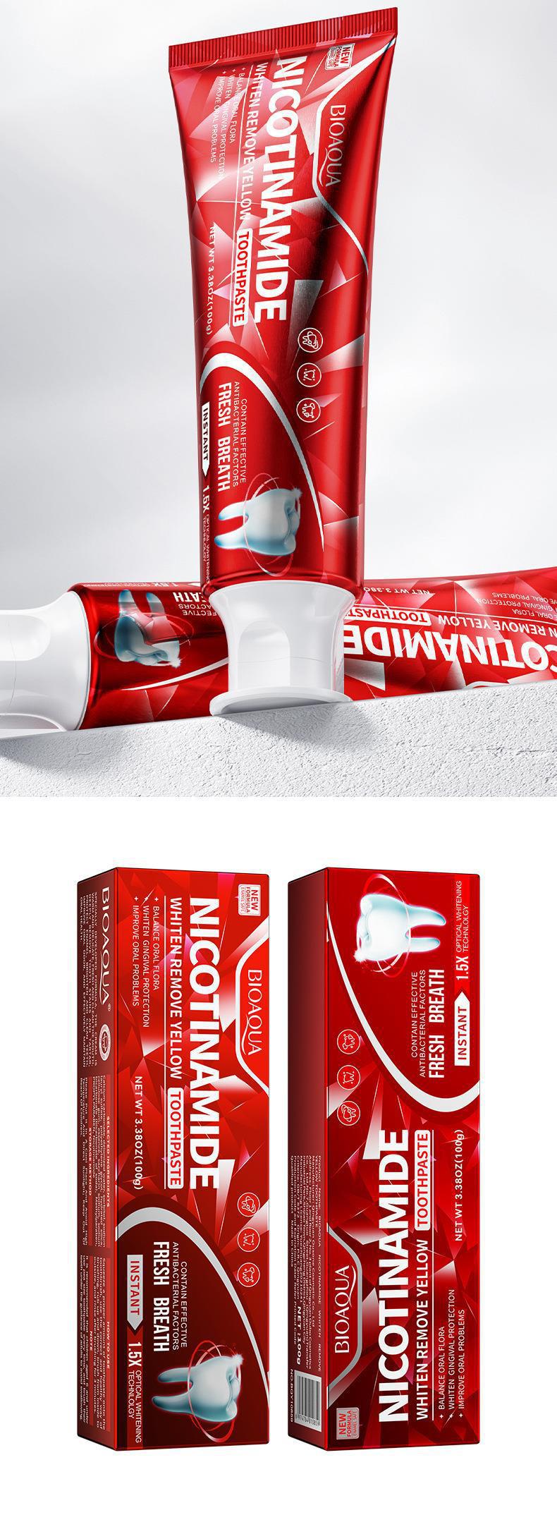 Foreign Trade  BIOAOUA Baking Soda Gum Care Toothpaste Clean the Mouth and Freshen Breath Genuine Toothpaste Wholesale